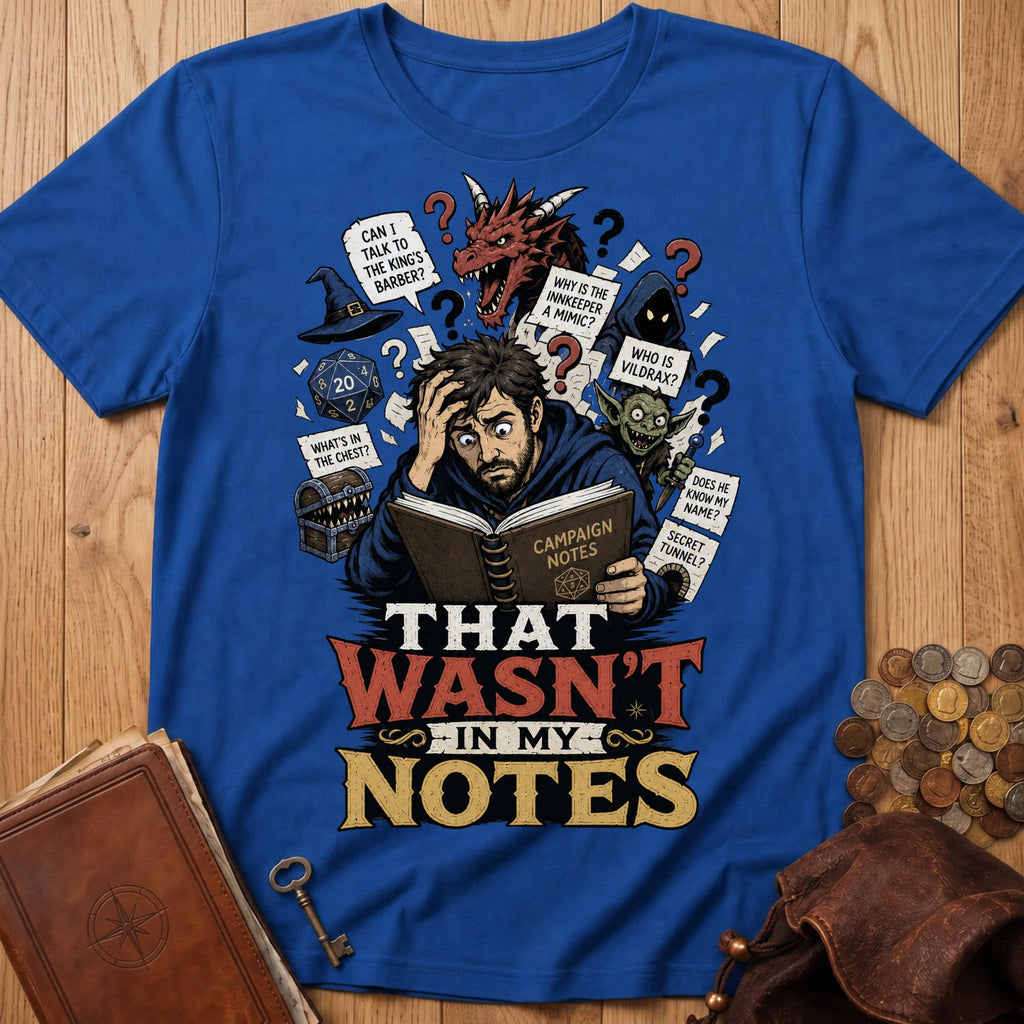 That wasn't in my note T‑Shirt in Royal