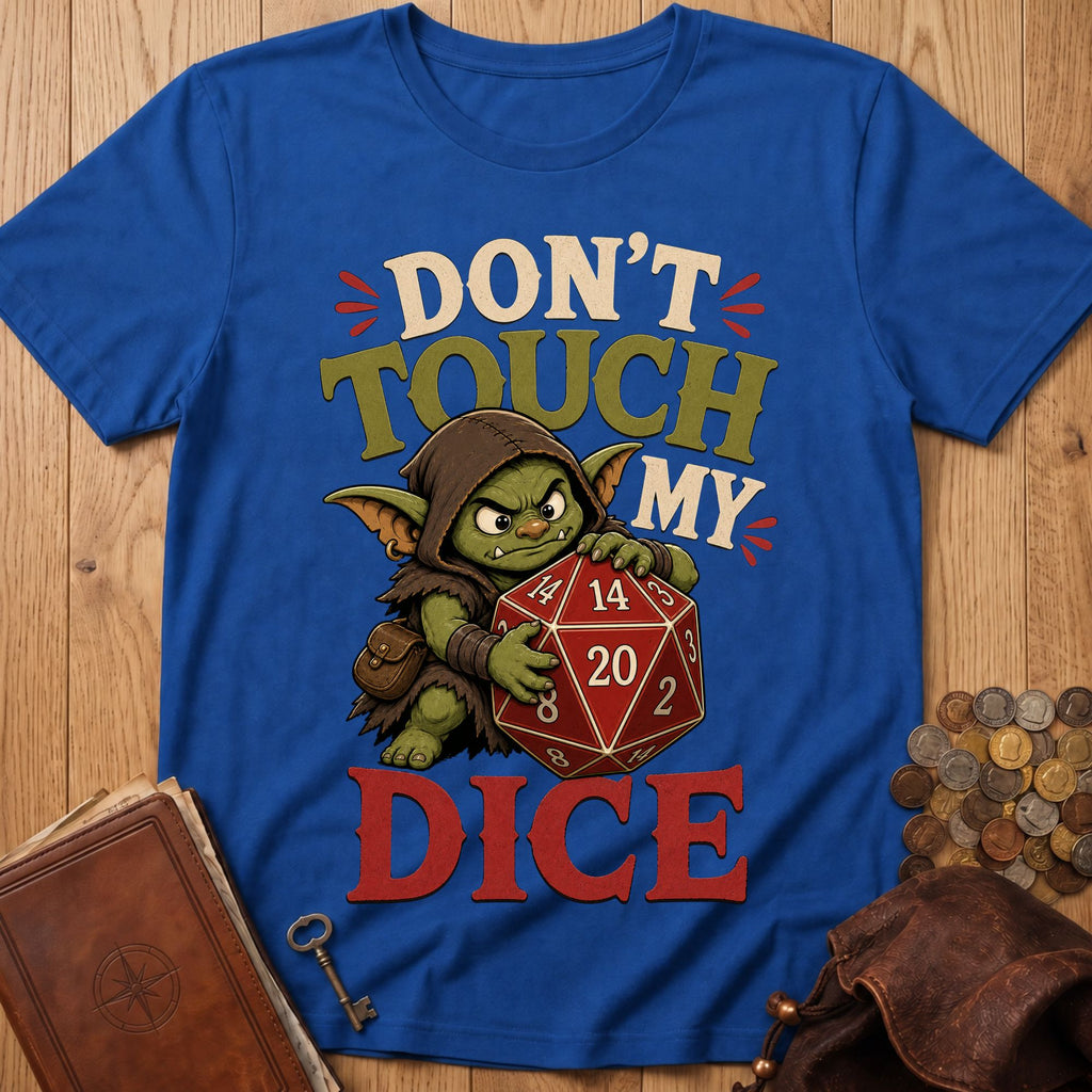 Don't Touch T‑Shirt in Royal