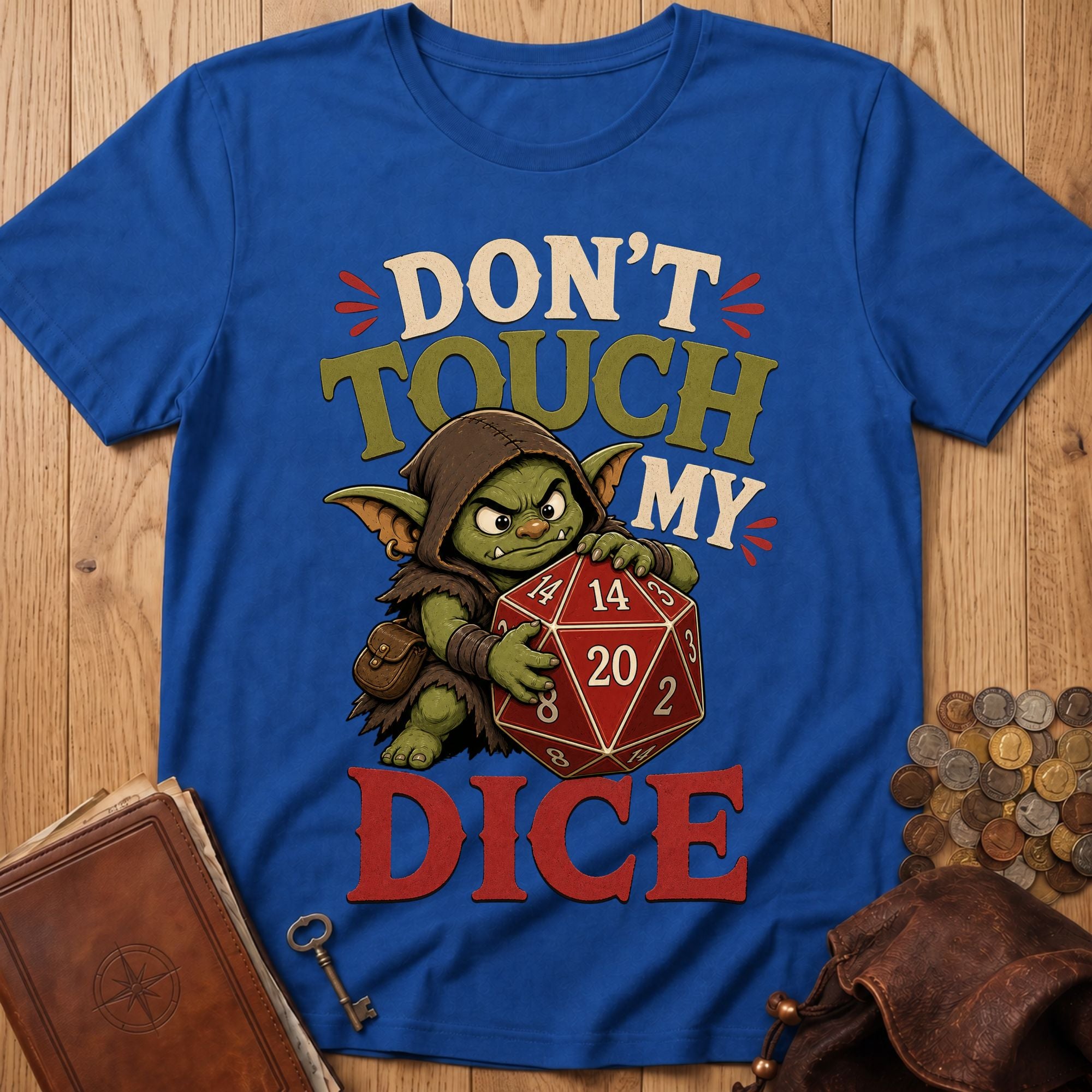 Don't Touch T‑Shirt in Royal