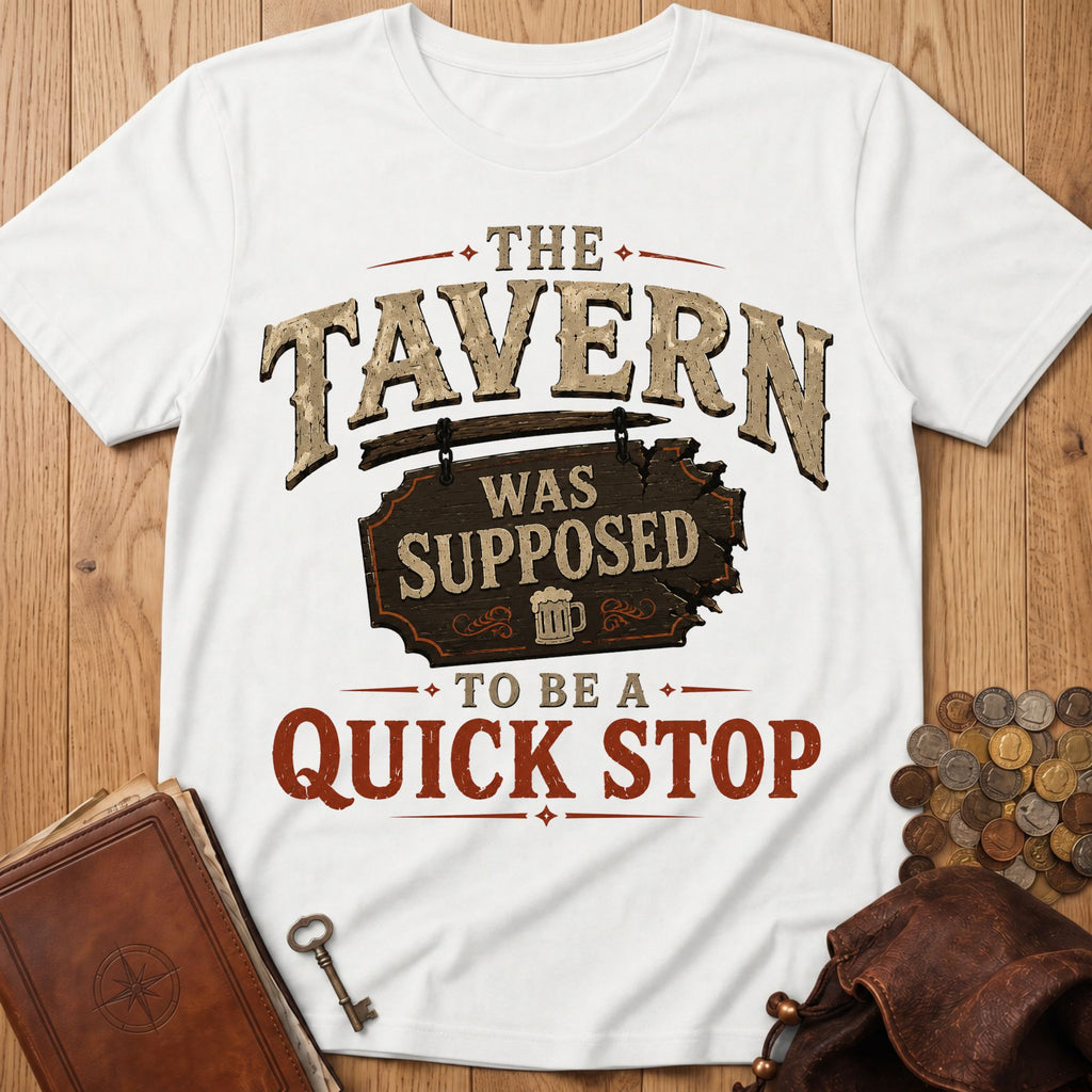 Quick Stop Tavern T‑Shirt in White