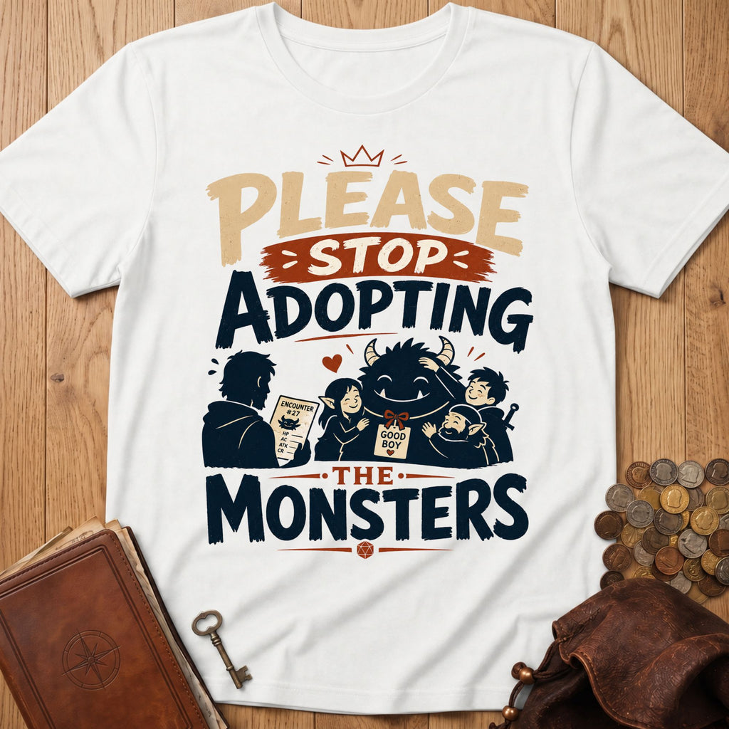 Monster Adopter T‑Shirt in White