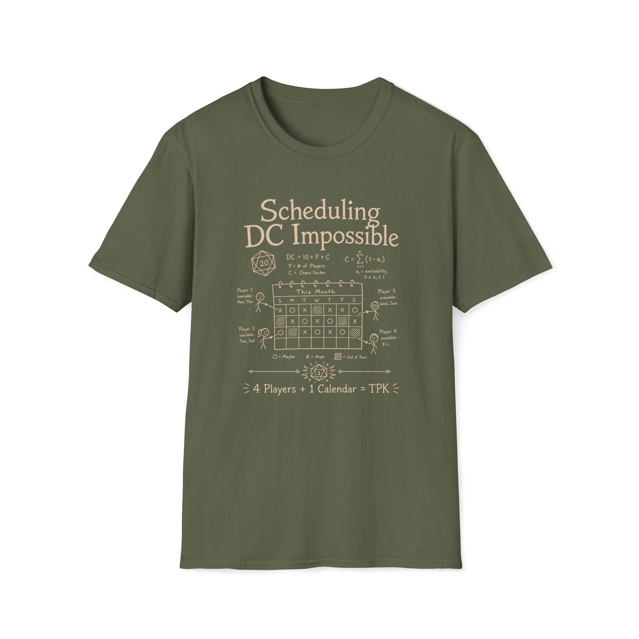 Scheduling DC Impossible T‑Shirt