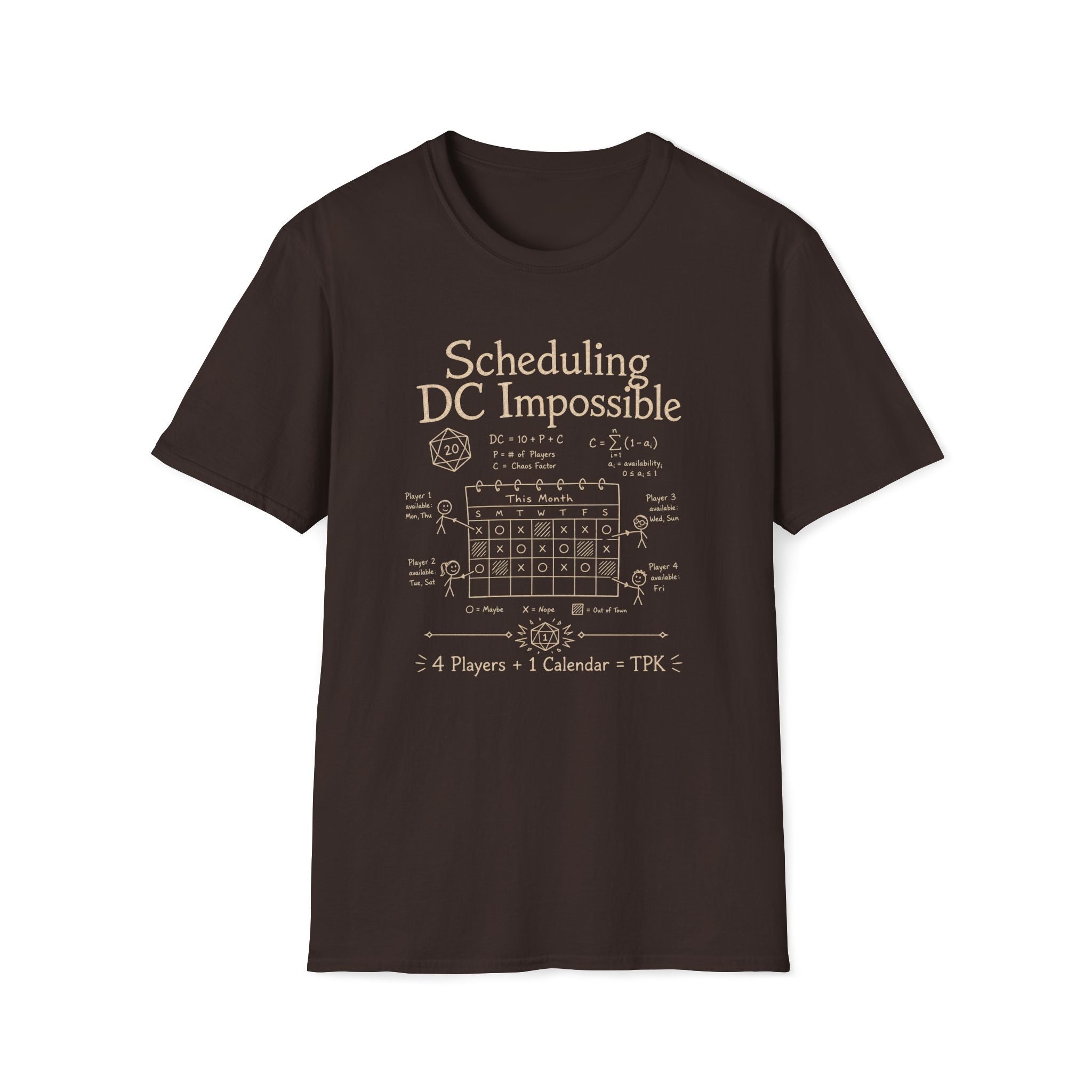 Scheduling DC Impossible T‑Shirt