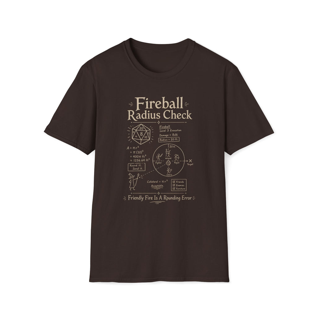 Funny Fireball Radius T‑Shirt