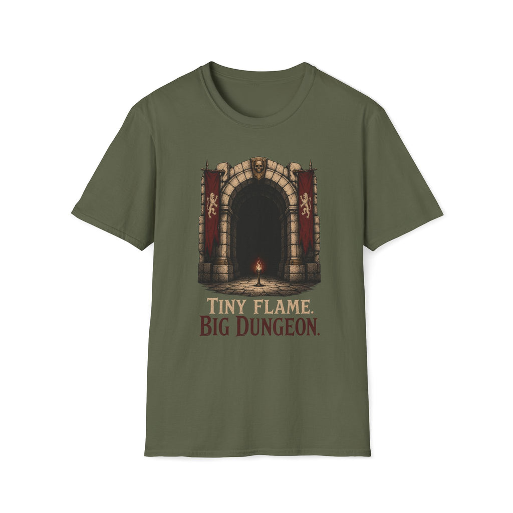 Tiny Flame Big Dungeon T‑Shirt