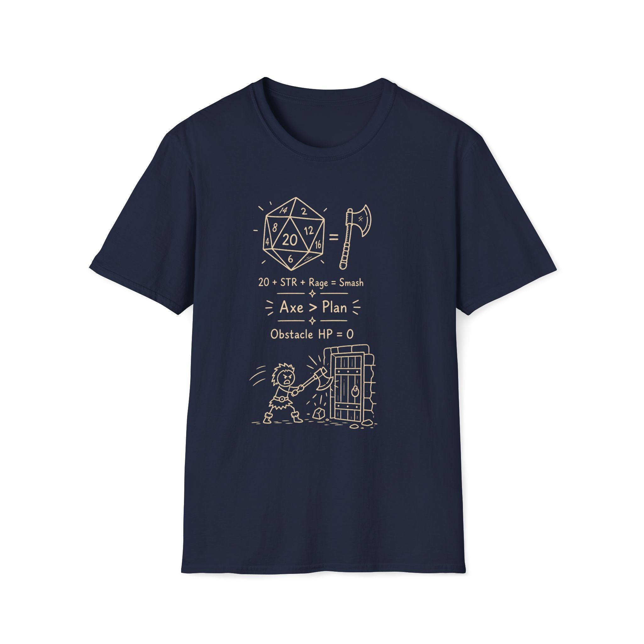 Rage Barbarian D20 T‑Shirt