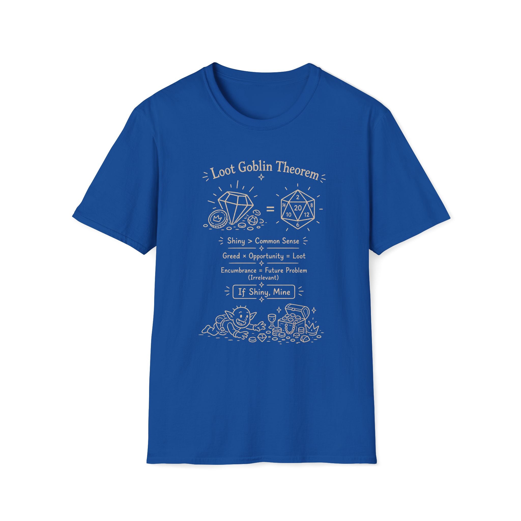 Loot Goblin Math D20 T‑Shirt