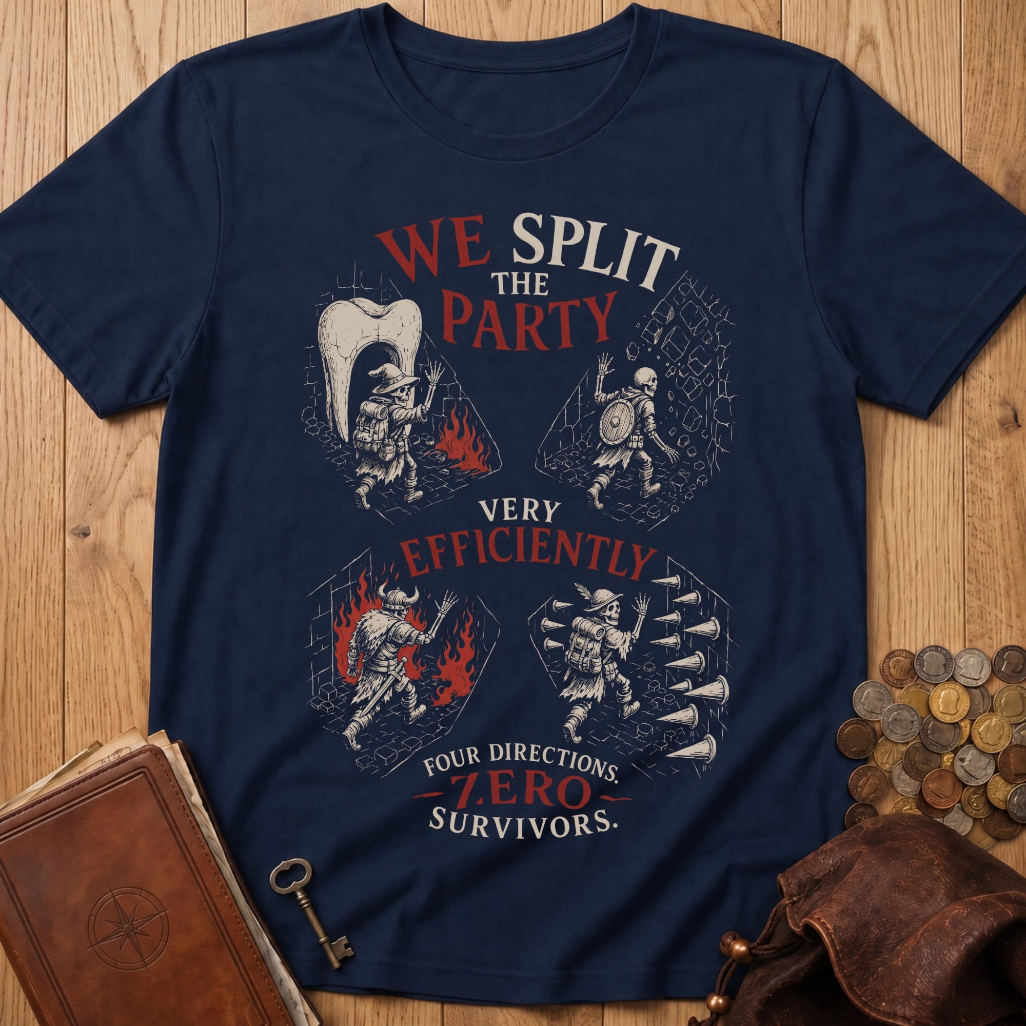 Zero Survivors T‑Shirt in Navy
