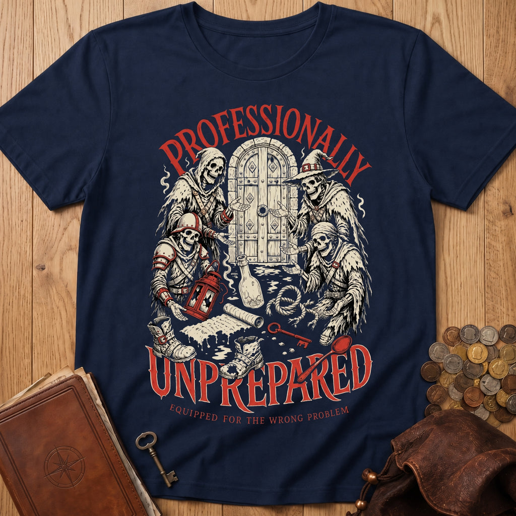 Professionally Unprepared T‑Shirt in Navy