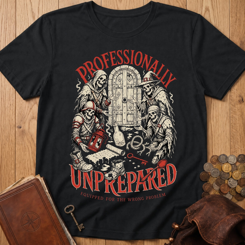 Professionally Unprepared T‑Shirt in Black