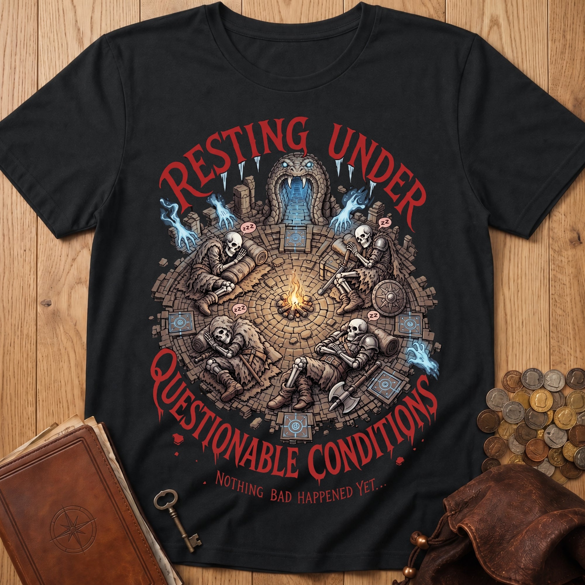 Questionable Rest T‑Shirt in Black