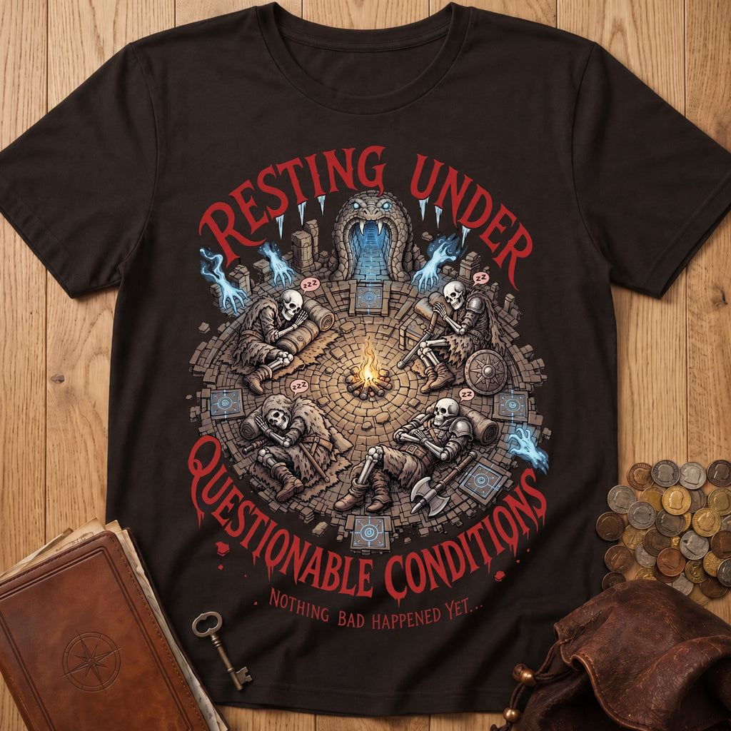 Questionable Rest T‑Shirt in Dark Chocolate