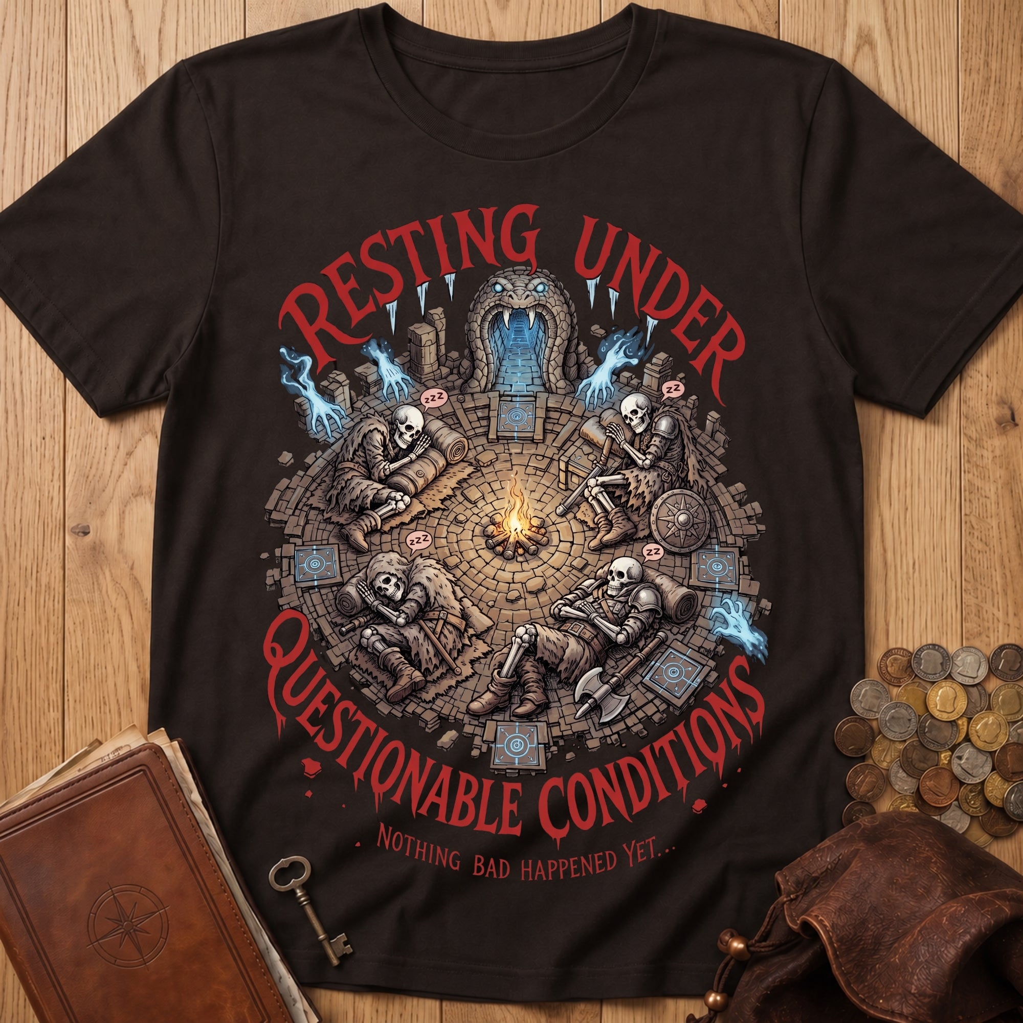 Questionable Rest T‑Shirt in Dark Chocolate
