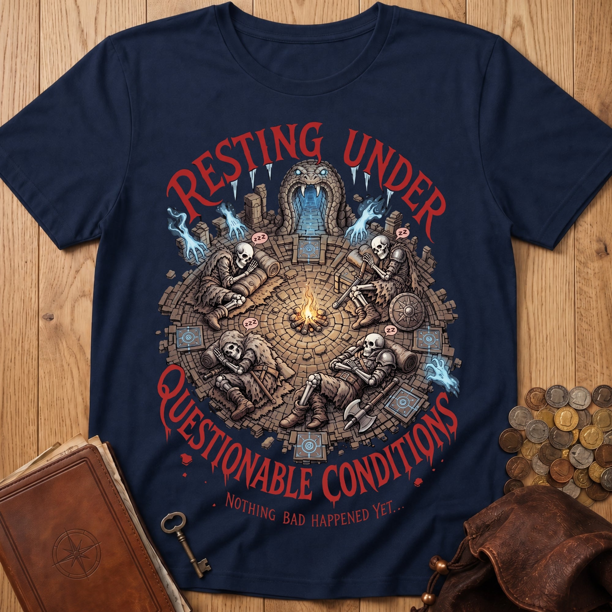 Questionable Rest T‑Shirt in Navy