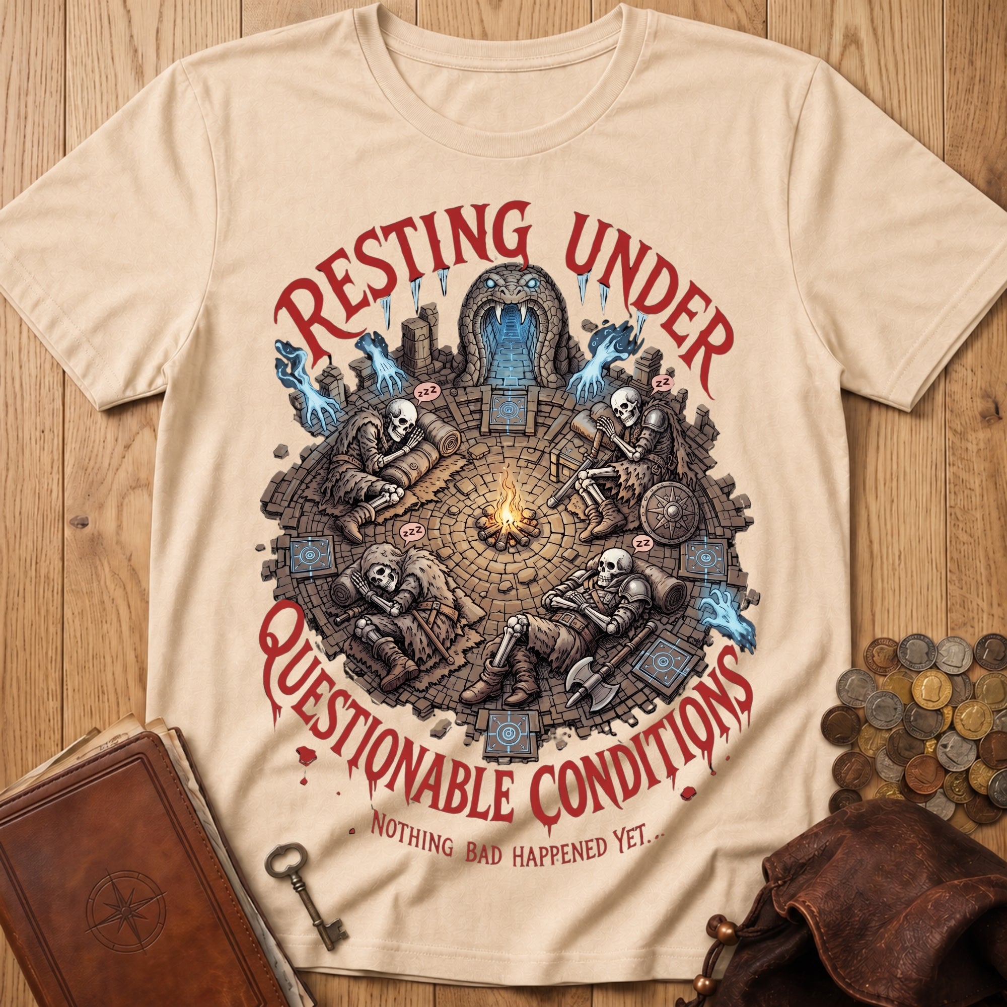 Questionable Rest T‑Shirt in Natural