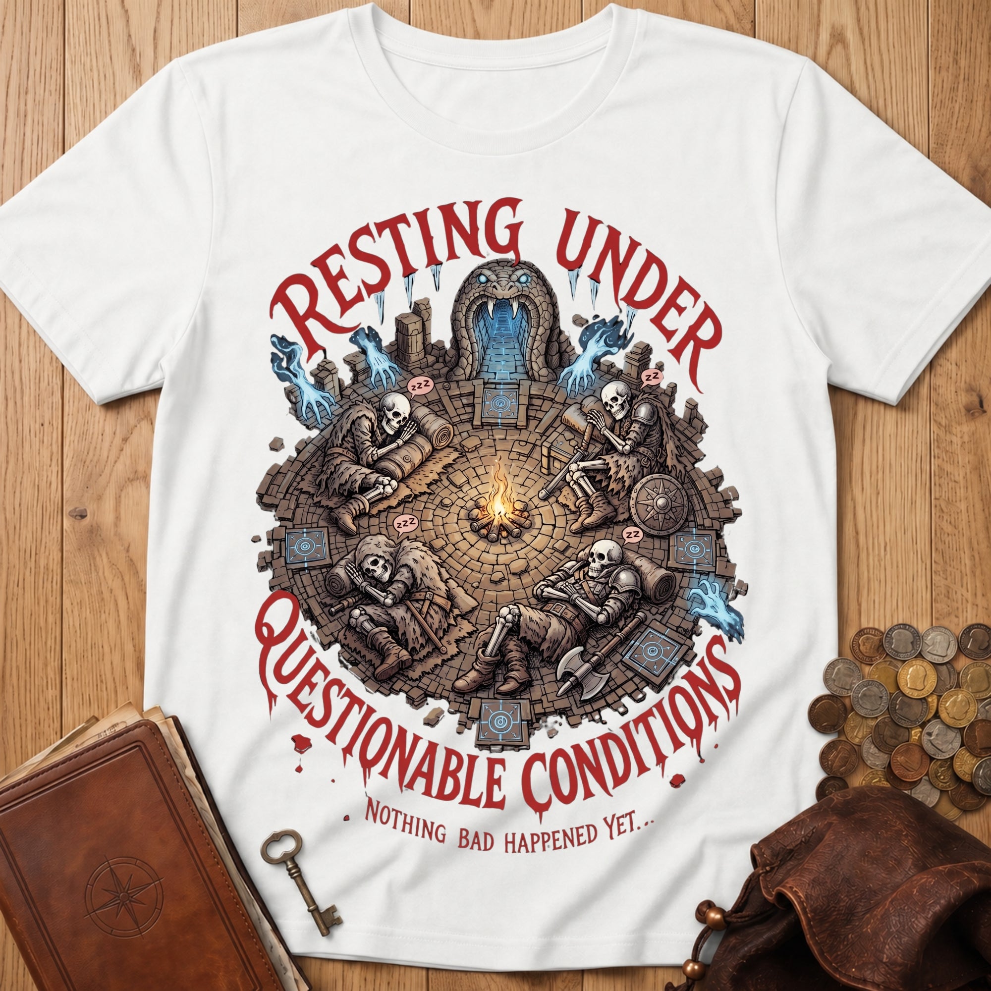 Questionable Rest T‑Shirt in White