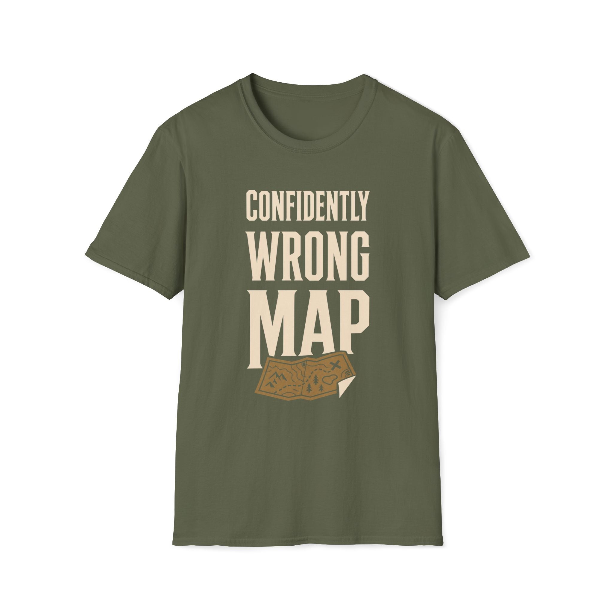 Confidently Wrong Map T‑Shirt