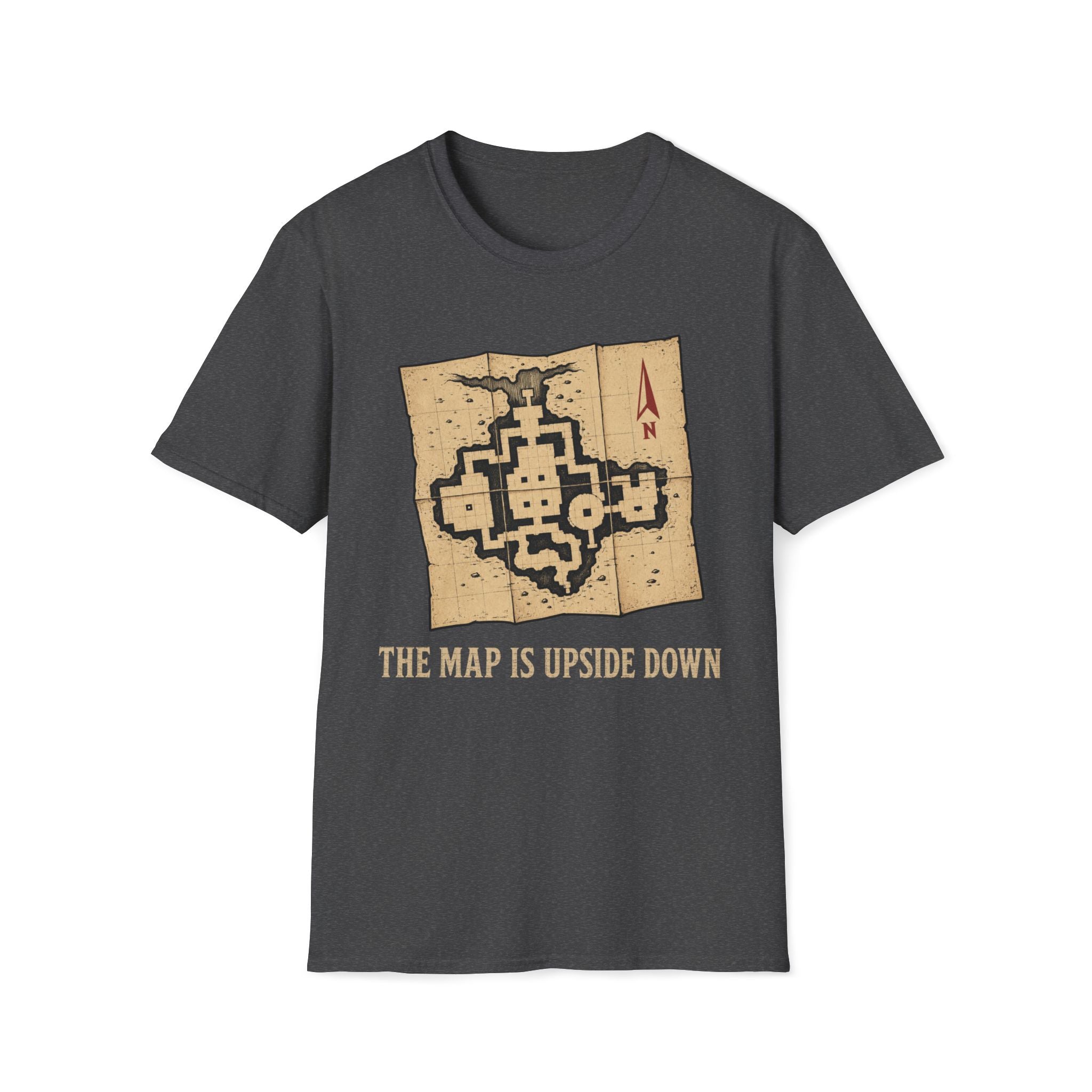 Upside Down Map T‑Shirt