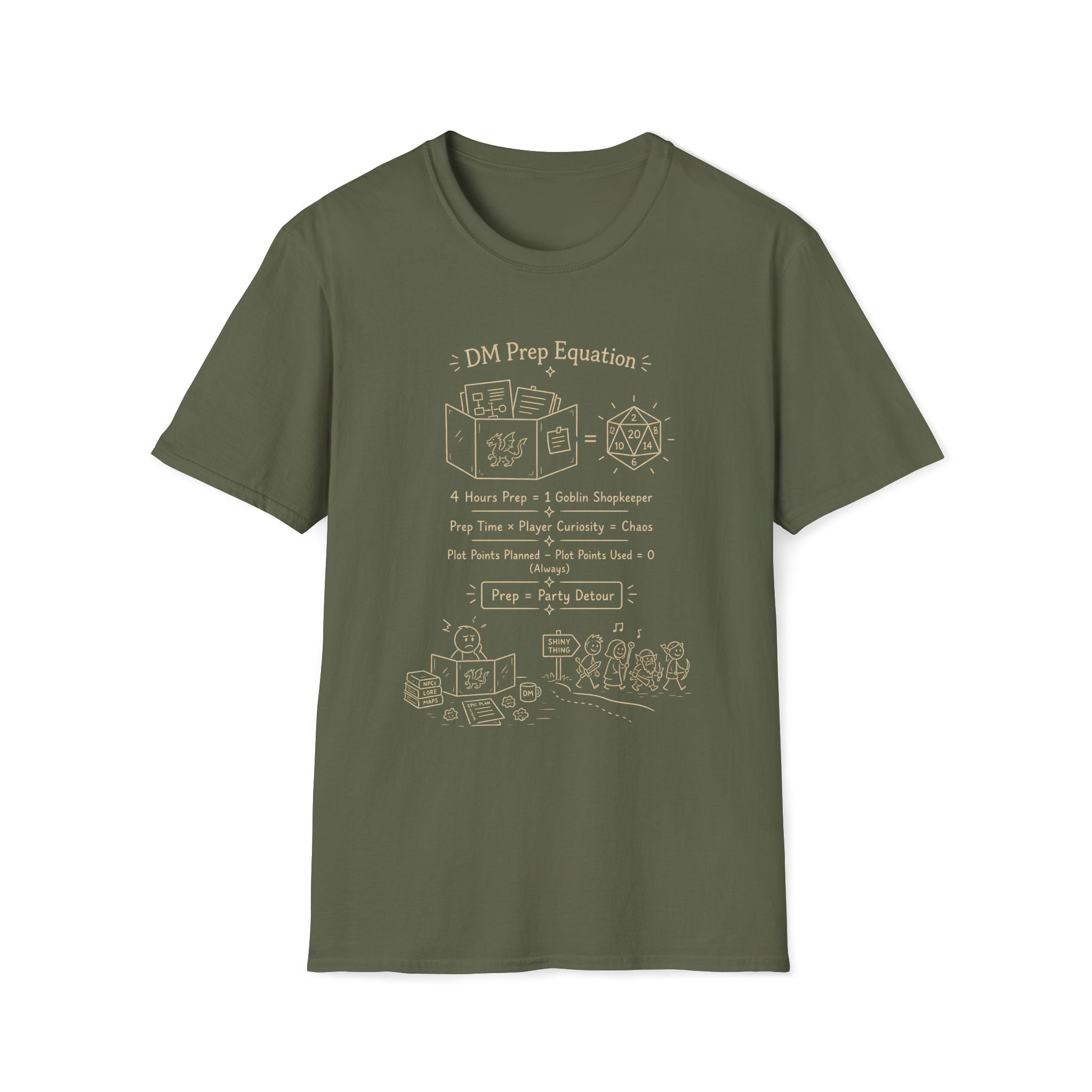 DM Prep Equation D20 T‑Shirt