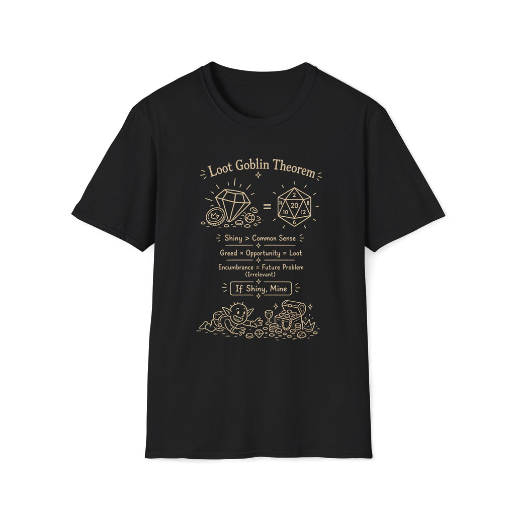 Loot Goblin Math D20 T‑Shirt