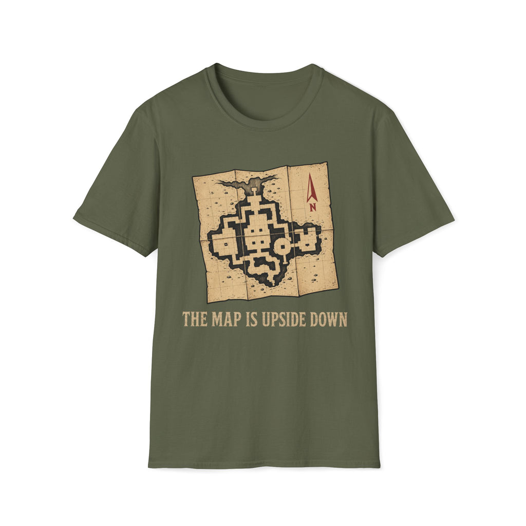 Upside Down Map T‑Shirt