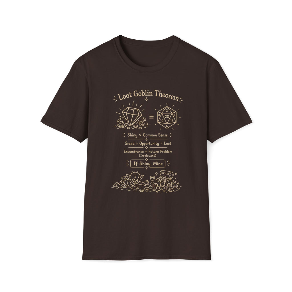 Loot Goblin Math D20 T‑Shirt