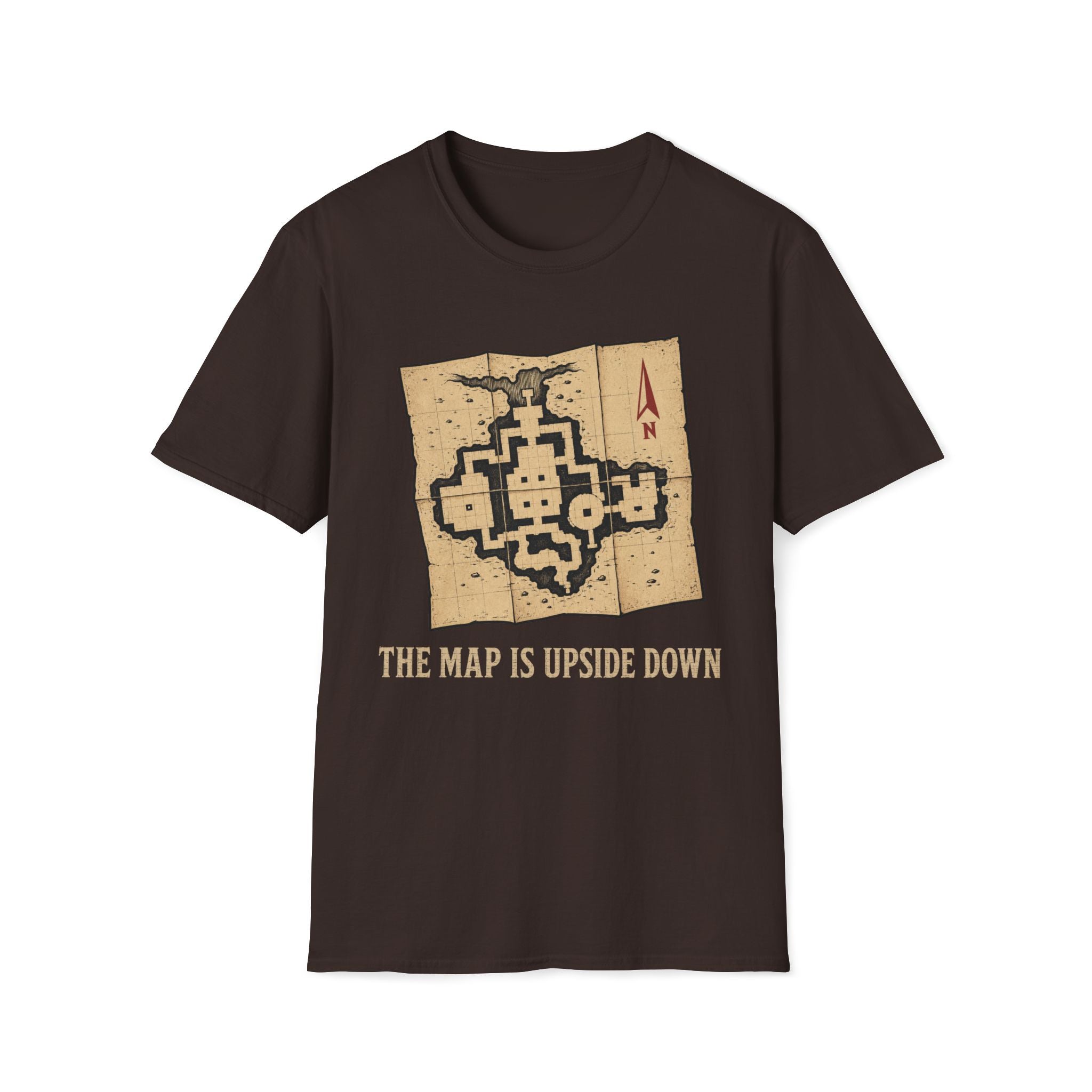 Upside Down Map T‑Shirt
