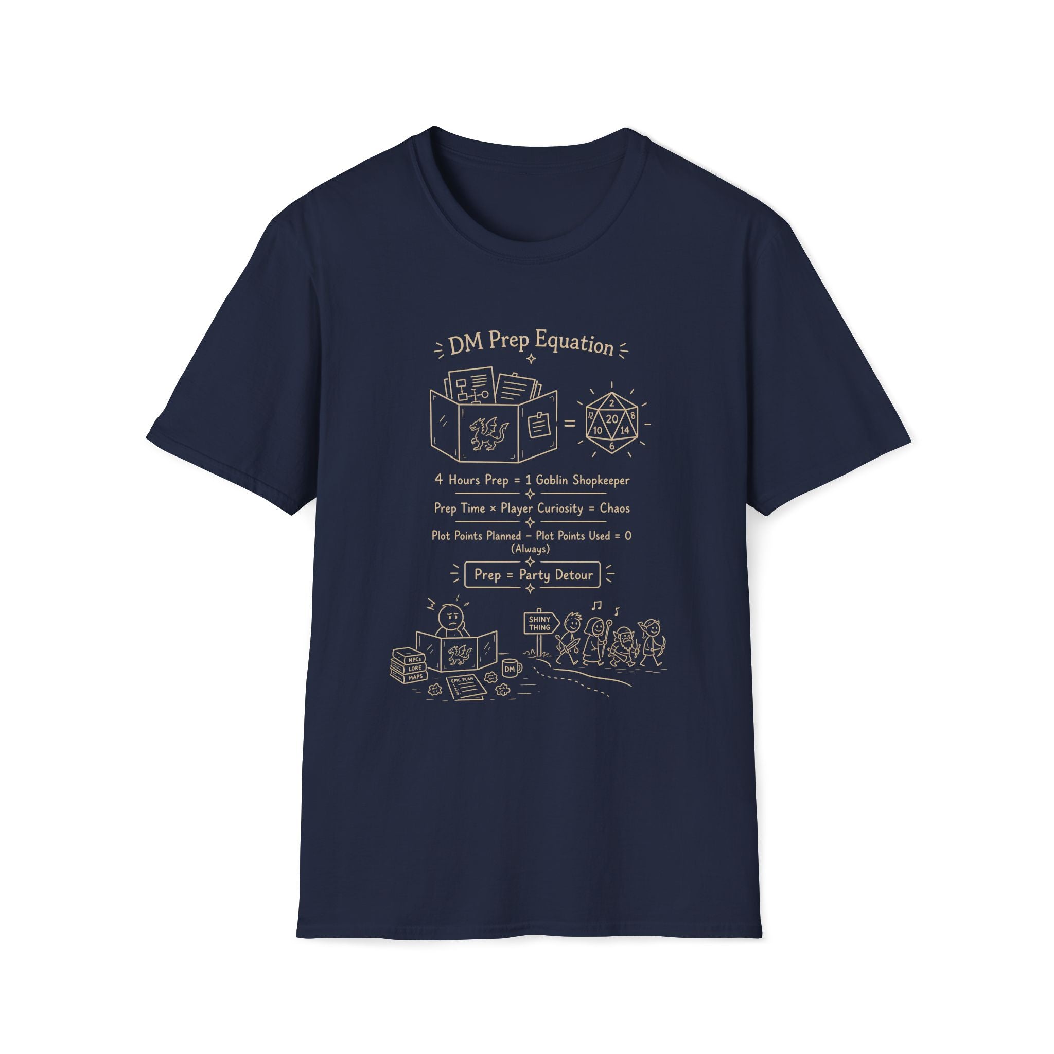 DM Prep Equation D20 T‑Shirt