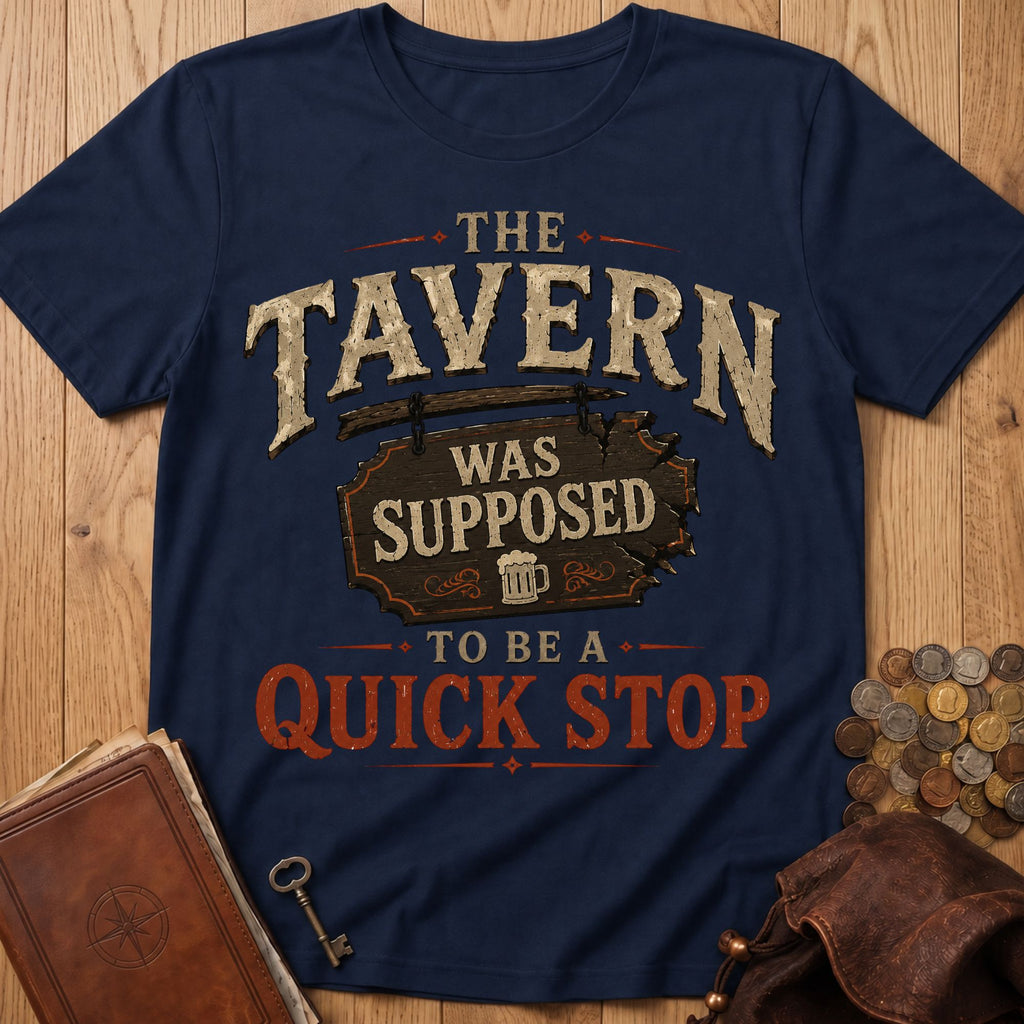 Quick Stop Tavern T‑Shirt in Navy