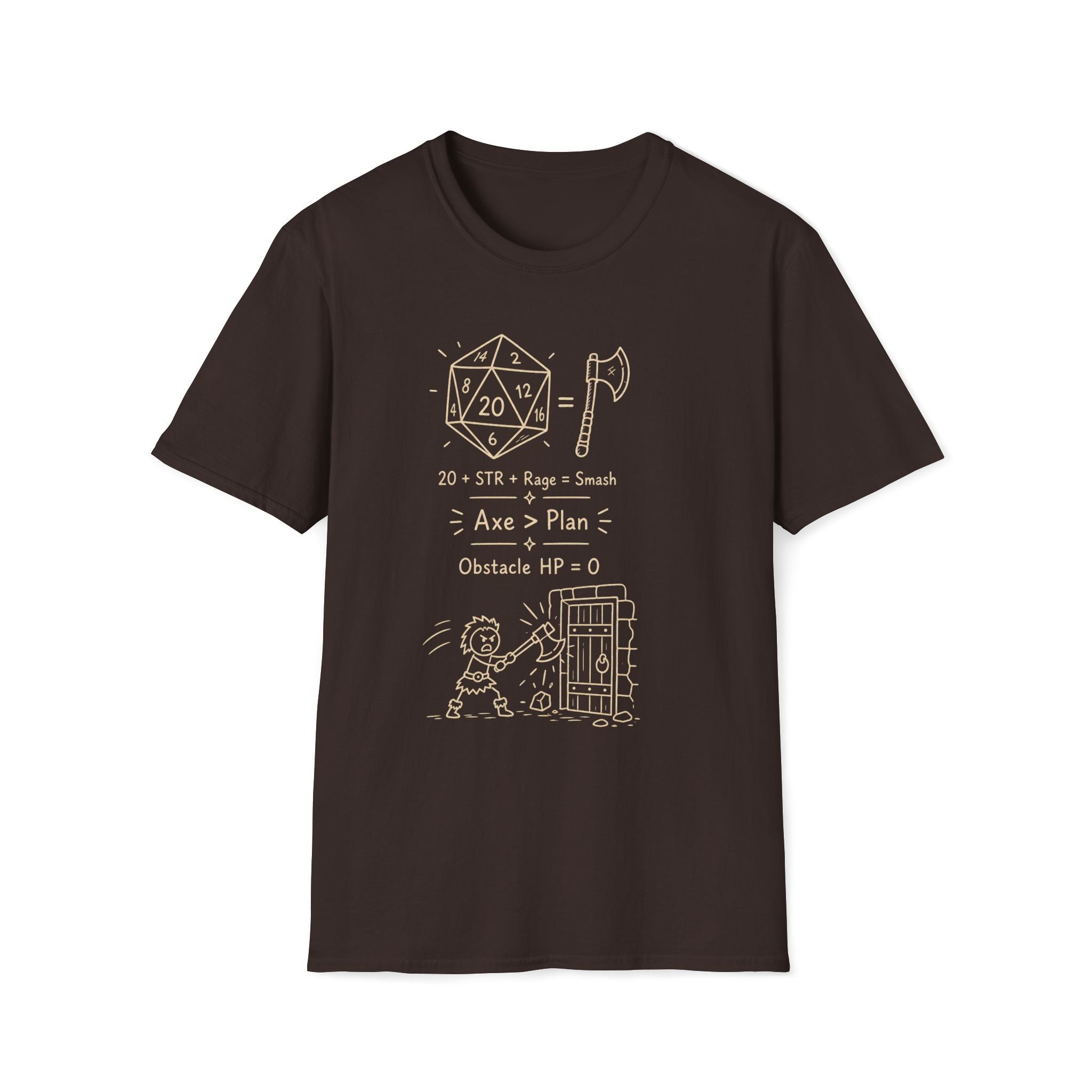 Rage Barbarian D20 T‑Shirt