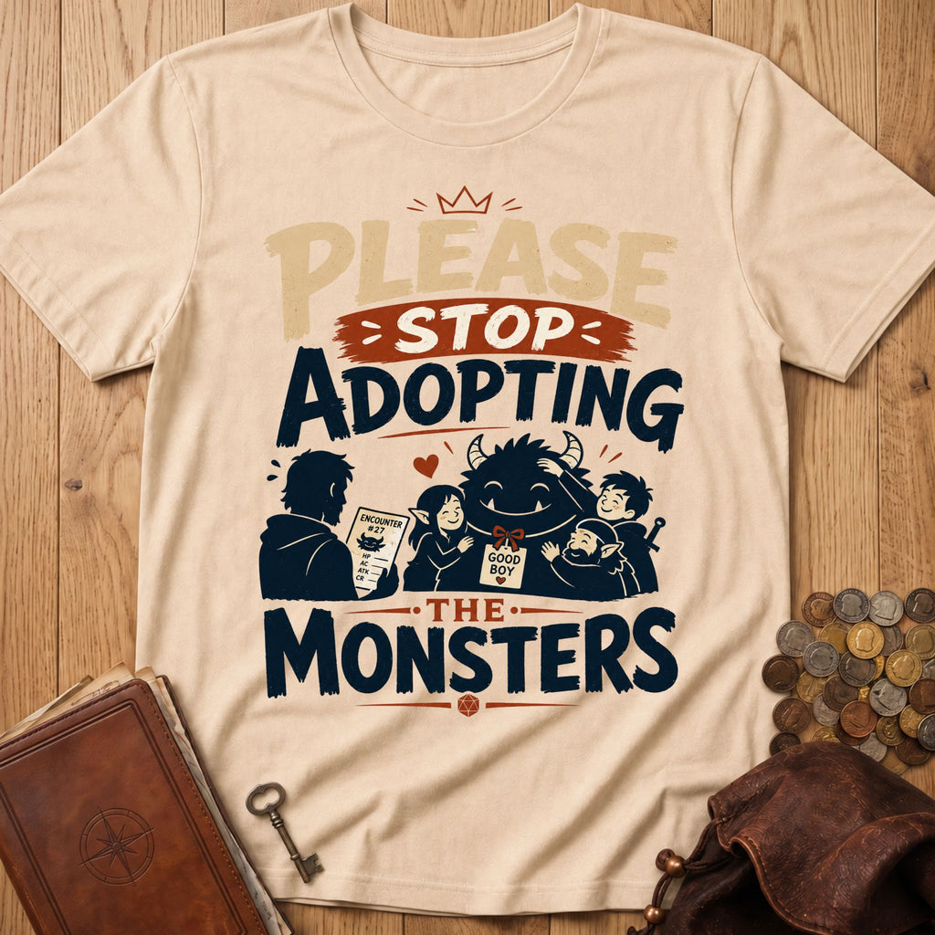 Monster Adopter T‑Shirt in Natural