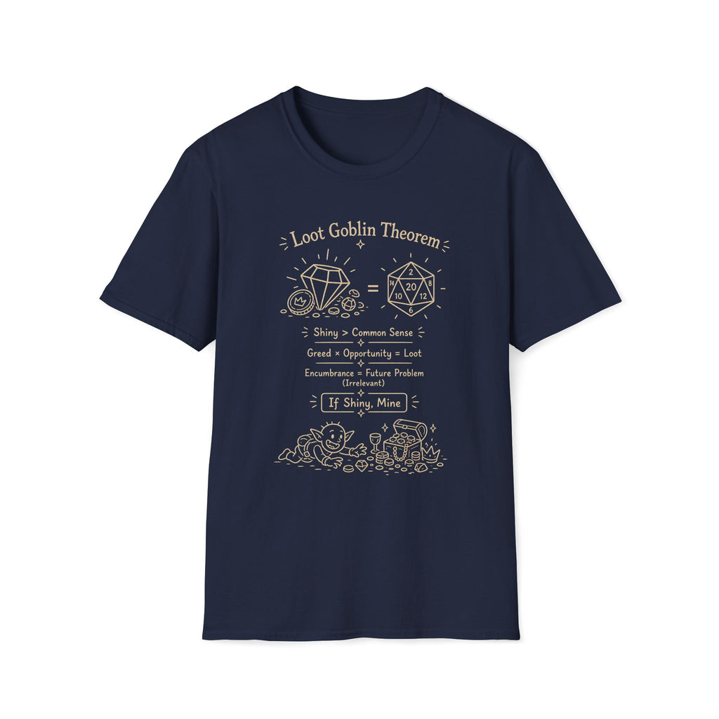 Loot Goblin Math D20 T‑Shirt