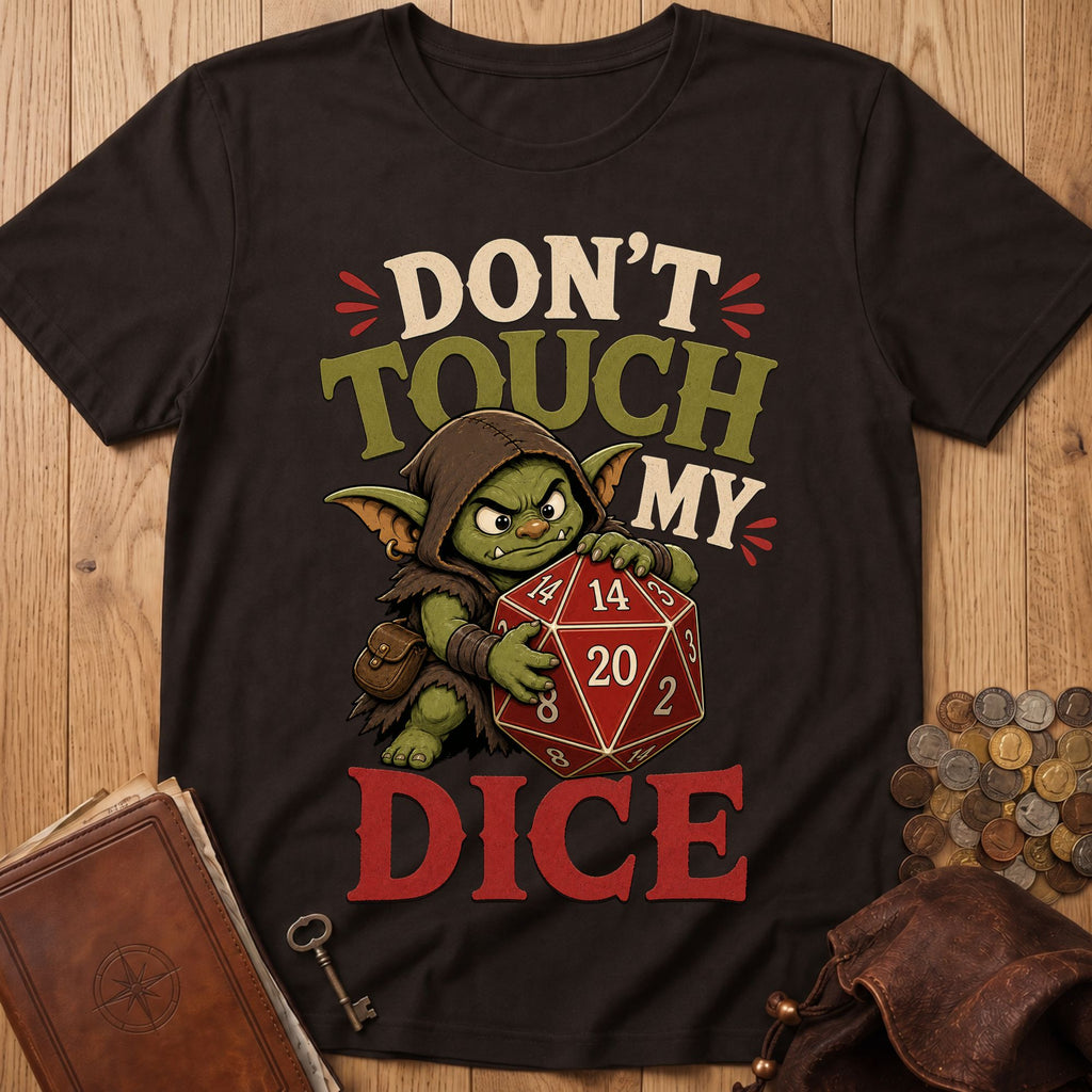 Don't Touch T‑Shirt in Dark Chocolate
