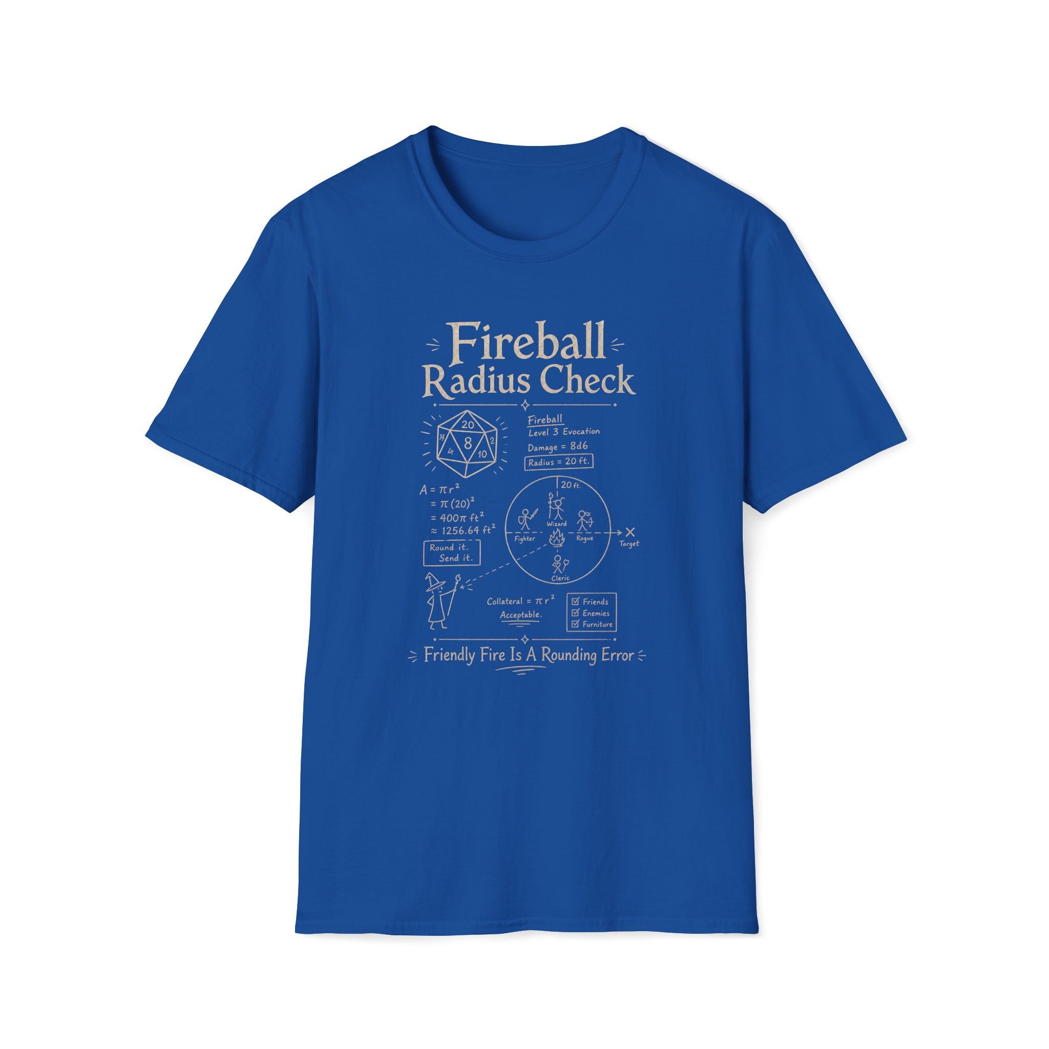 Funny Fireball Radius T‑Shirt