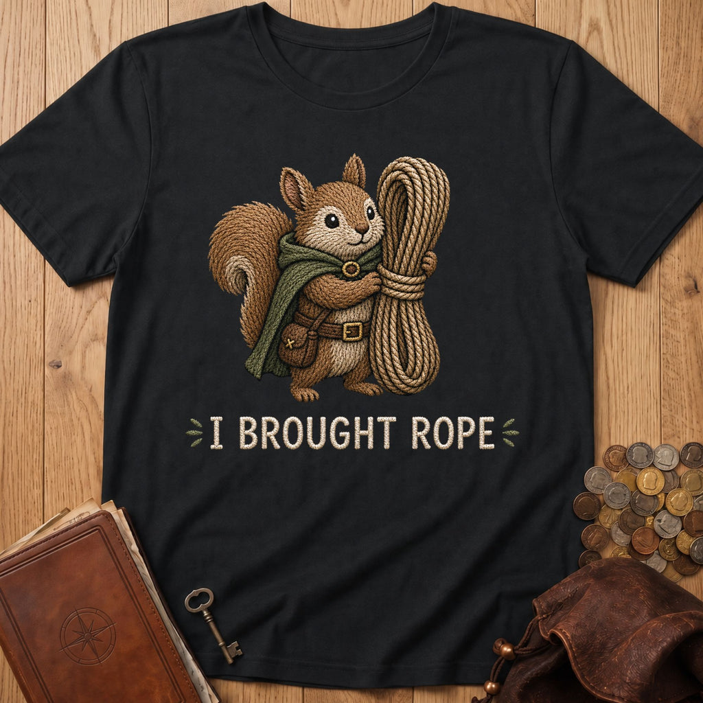 I Brought Rope T‑Shirt in Black