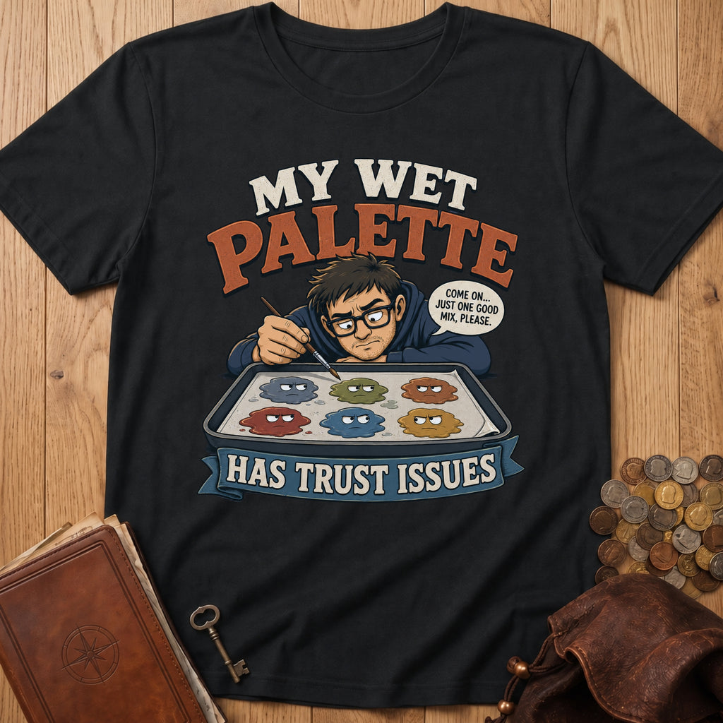Palette Trust Issues T‑Shirt in Black