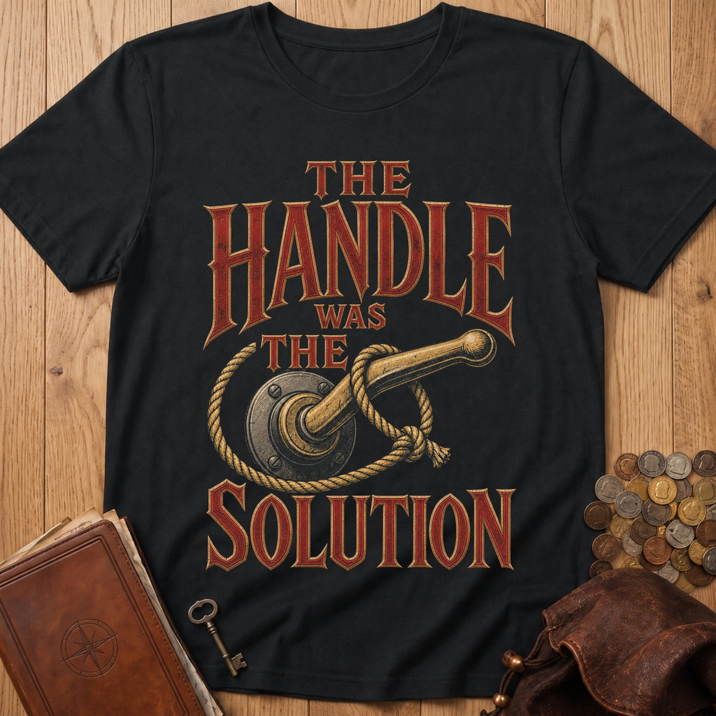 Handle Was The Solution T‑Shirt in Black