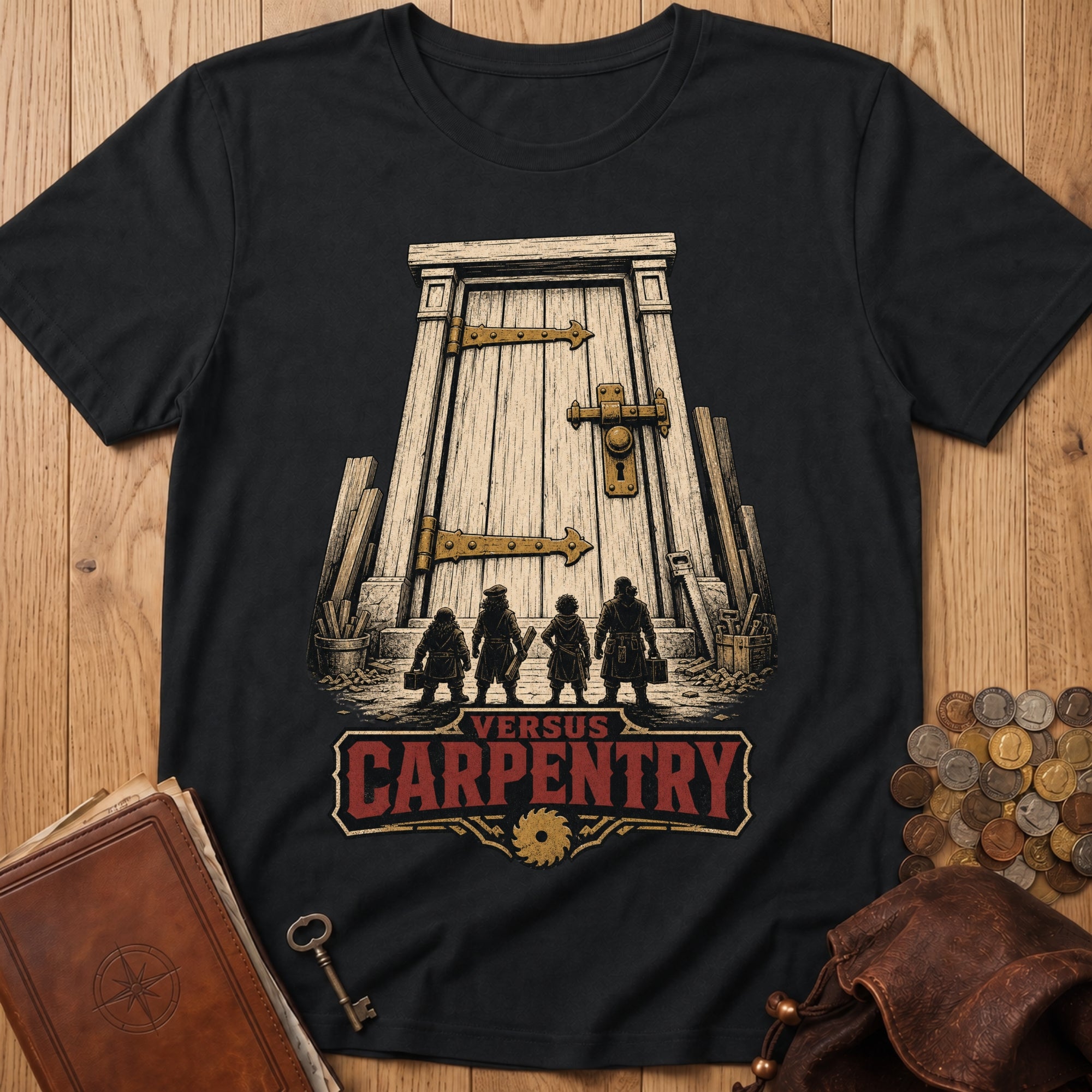 Party Versus Carpentry T‑Shirt in Black