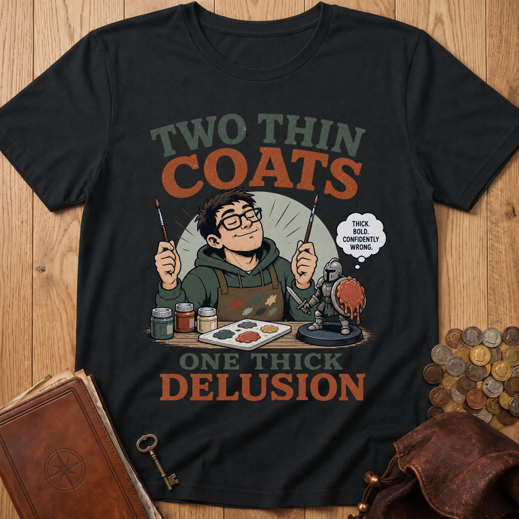Two Coats T‑Shirt in Black