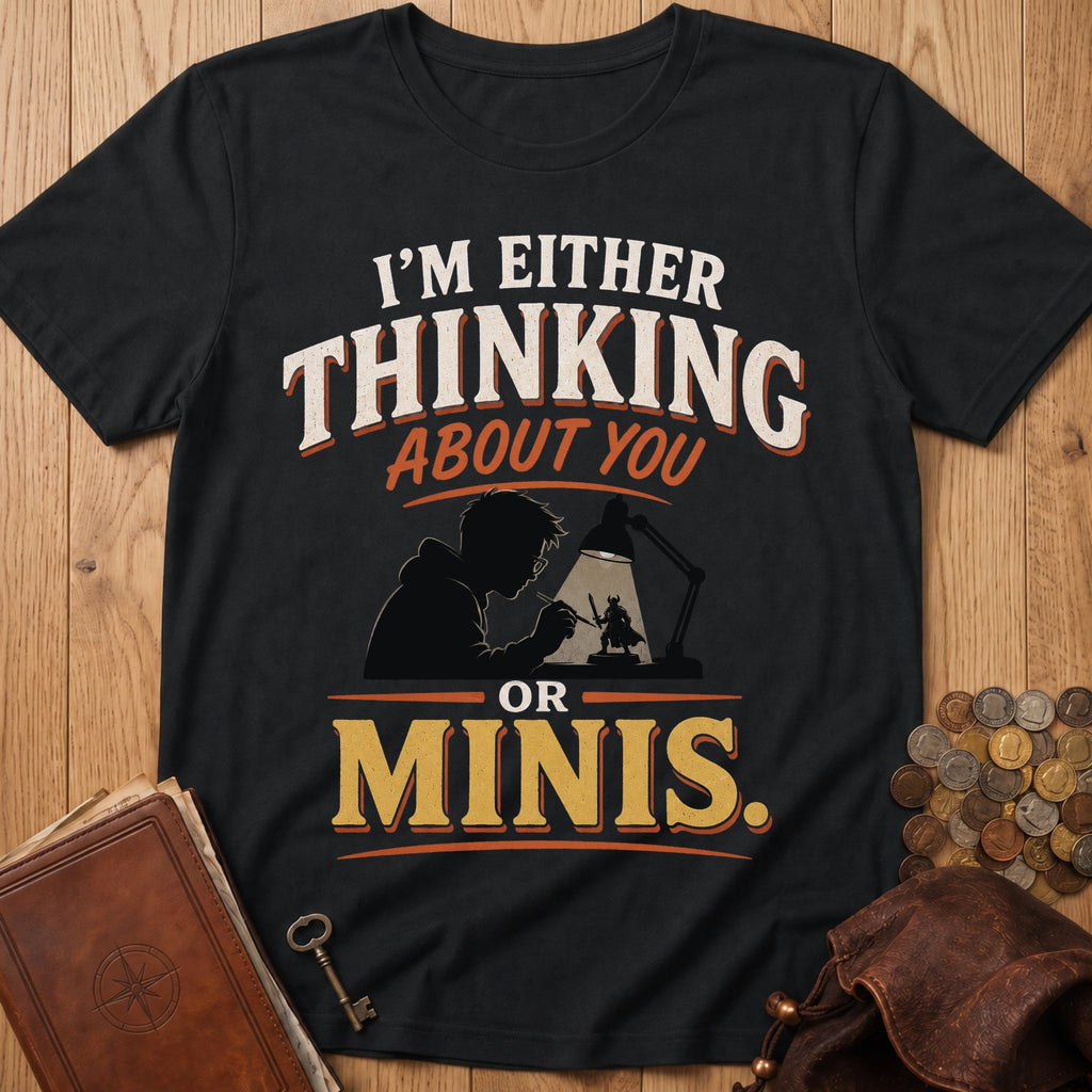 Thinking About Minis T‑Shirt in Black