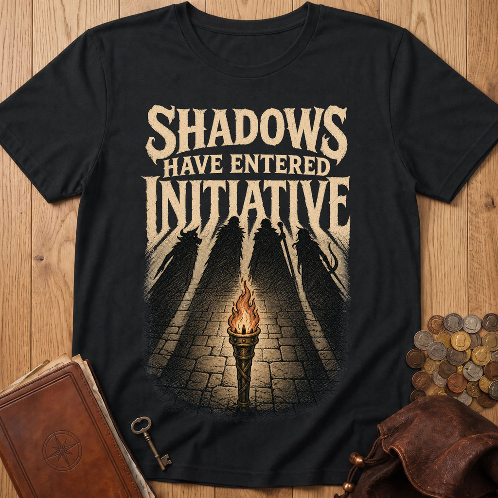 Shadows Entered Initiative T‑Shirt in Black