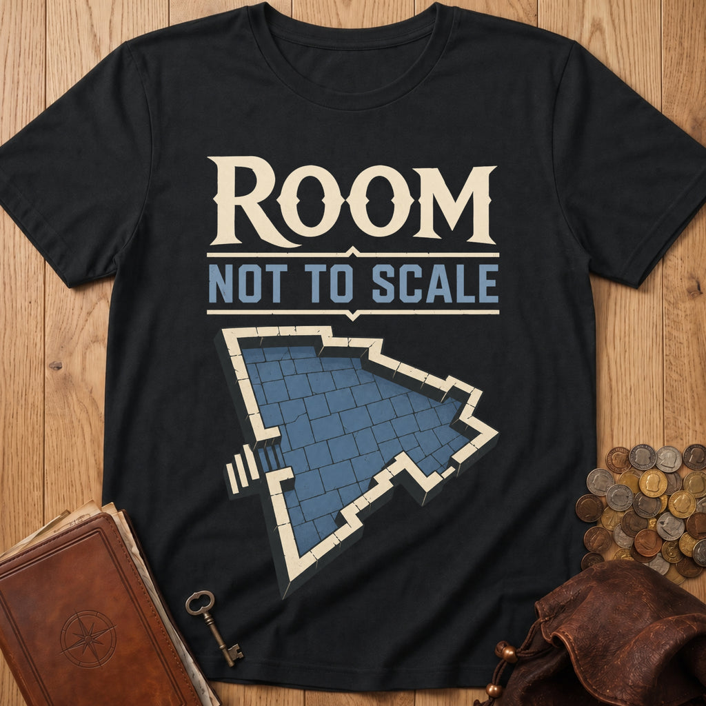 Room Not To Scale T‑Shirt in Black