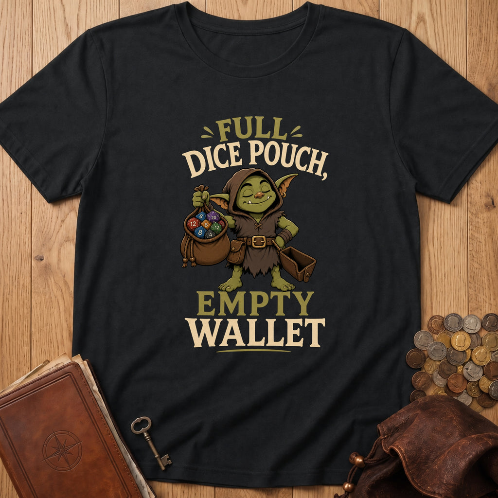 Full Dice Pouch T‑Shirt in Black