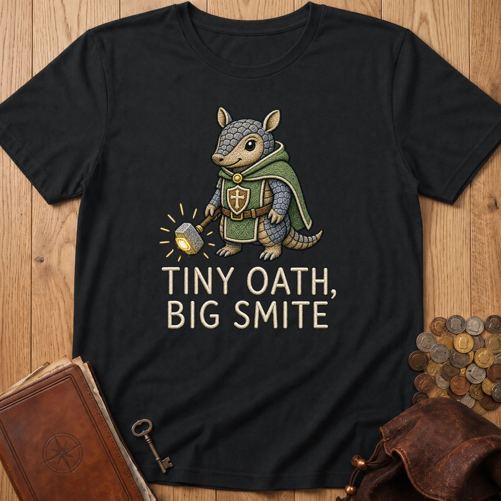 Tiny Oath, Big Smite T‑Shirt in Black