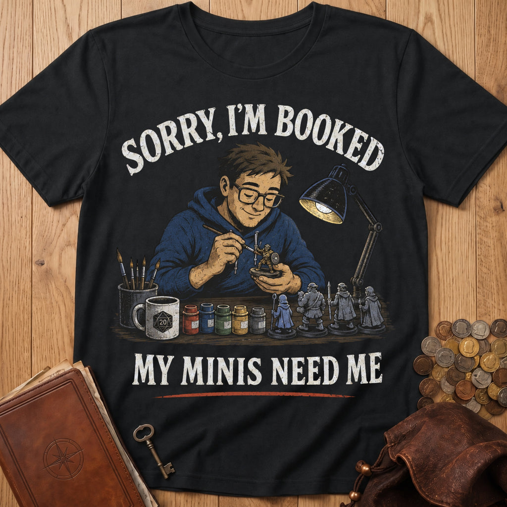 My Minis Need Me T‑Shirt in Black
