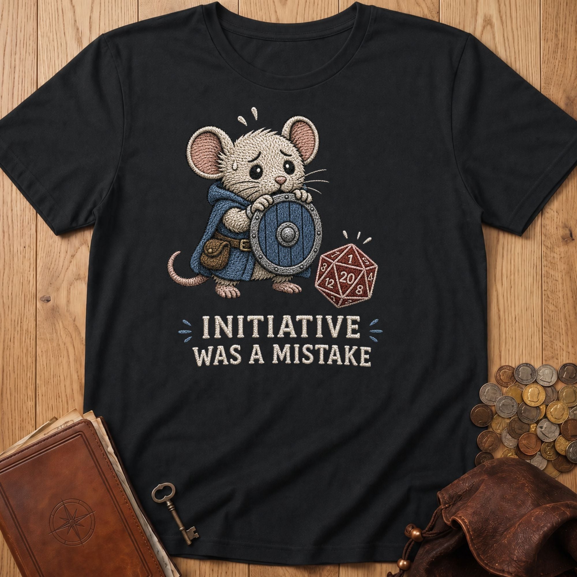 Initiative Was A Mistake T‑Shirt in Black