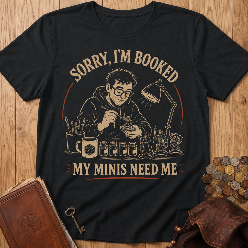 My Minis Need Me T‑Shirt in Black