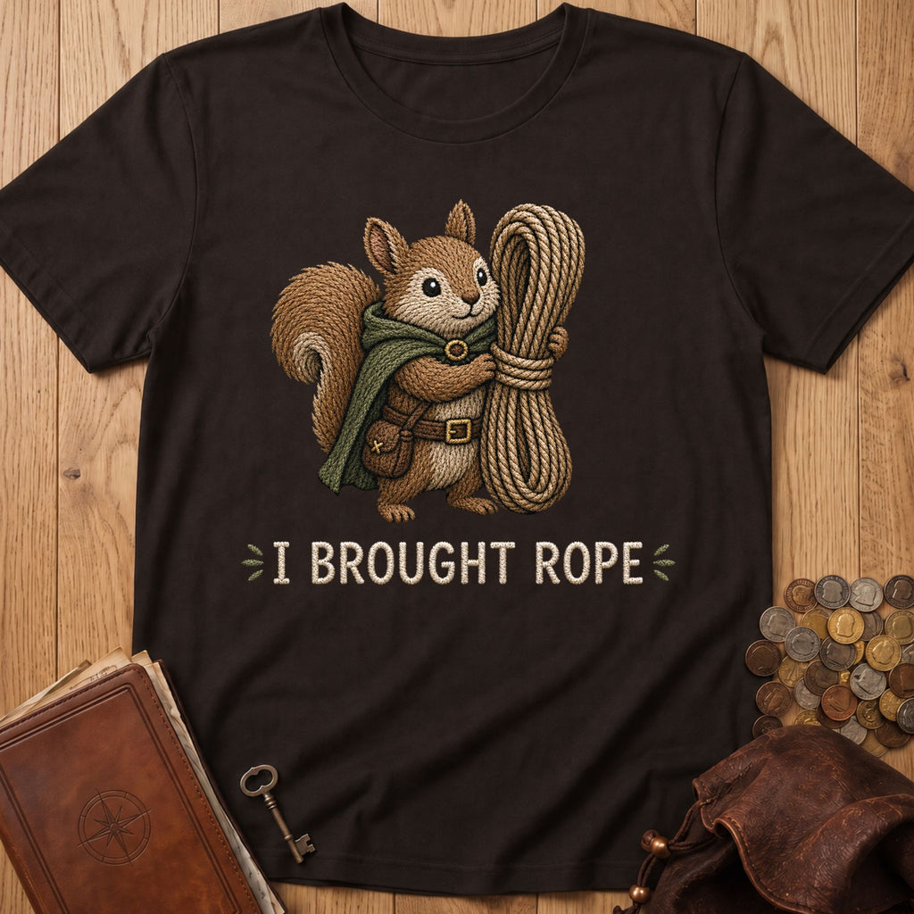 I Brought Rope T‑Shirt in Dark Chocolate