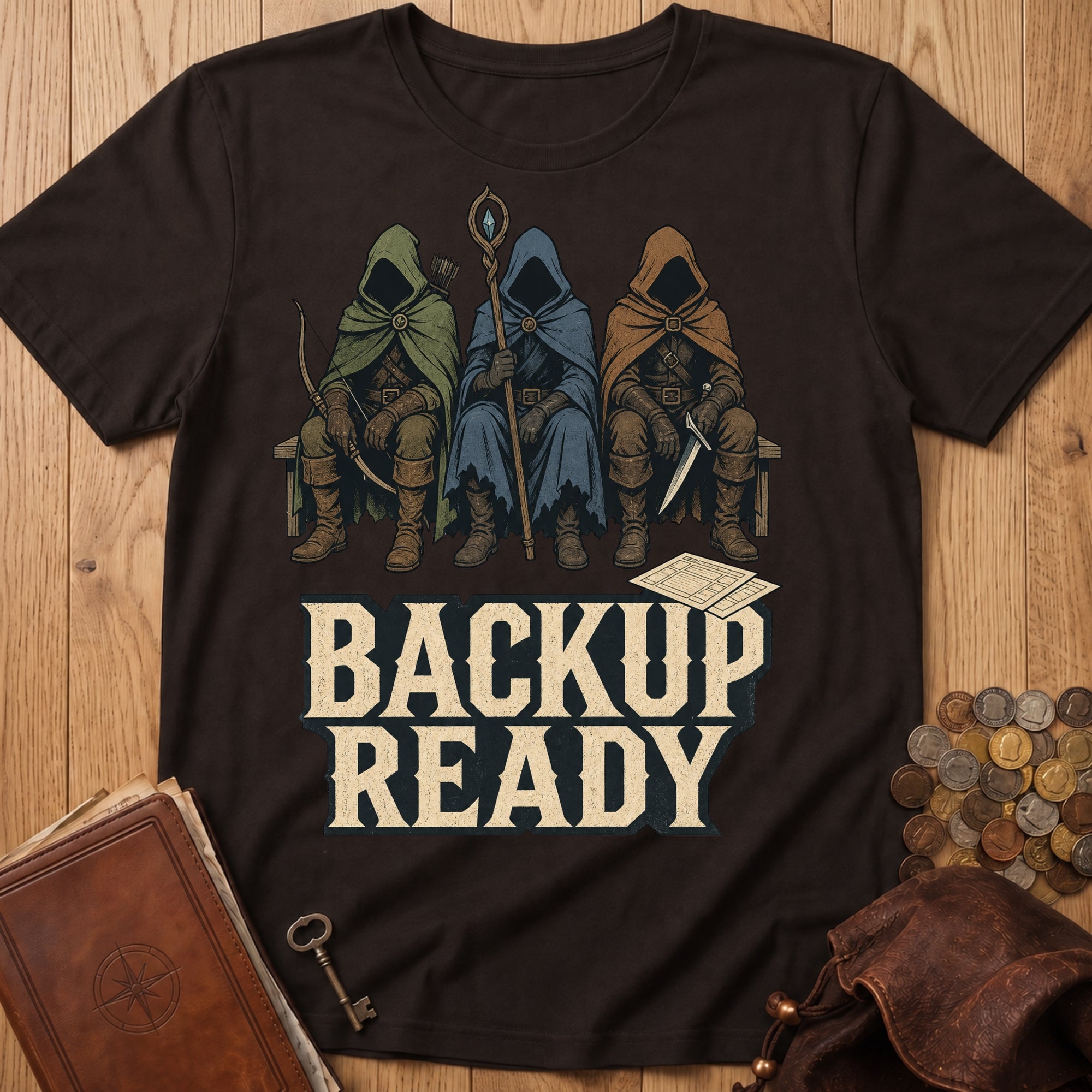 Backup Ready T‑Shirt in Dark Chocolate