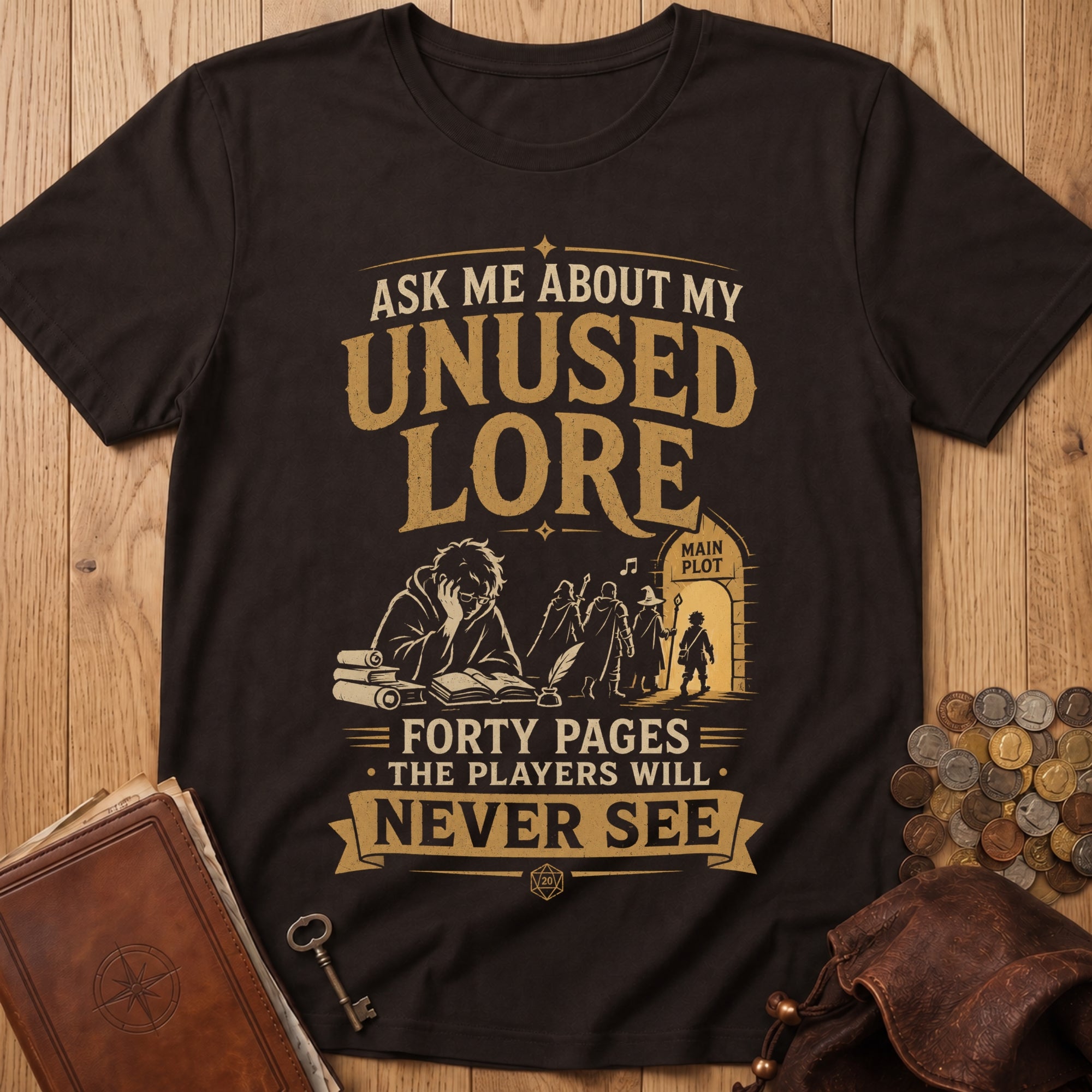 Unused Lore T‑Shirt in Dark Chocolate